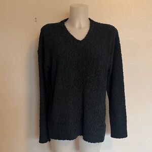 Women's Forest Green V-Neck Sweater